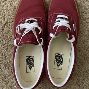 Vans Shoes: Red/Tan